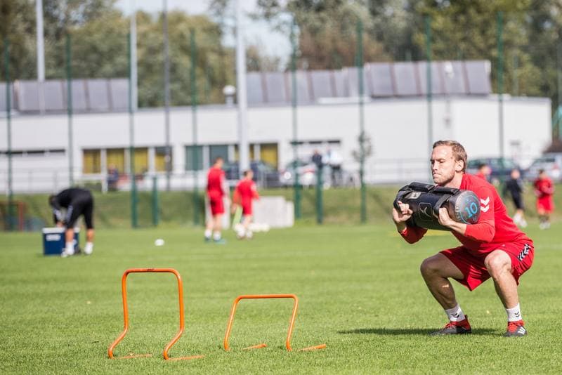 Football. Zaglebie Sosnowiec. Training. 01.10.2019