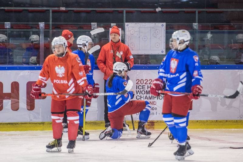 Ice Hockey. Poland national team. Training. 04.04.2022