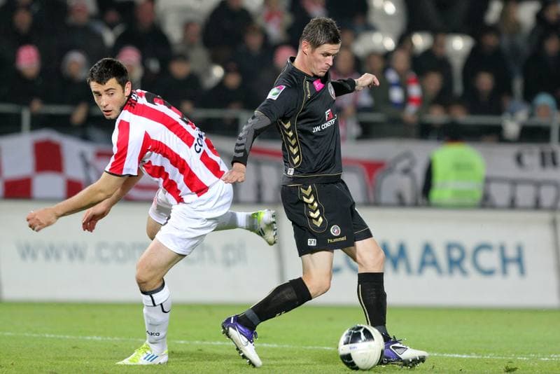 Football. T-Mobile Ekstraklasa. Cracovia Krakow - Polonia Warszawa. 24.10.2011