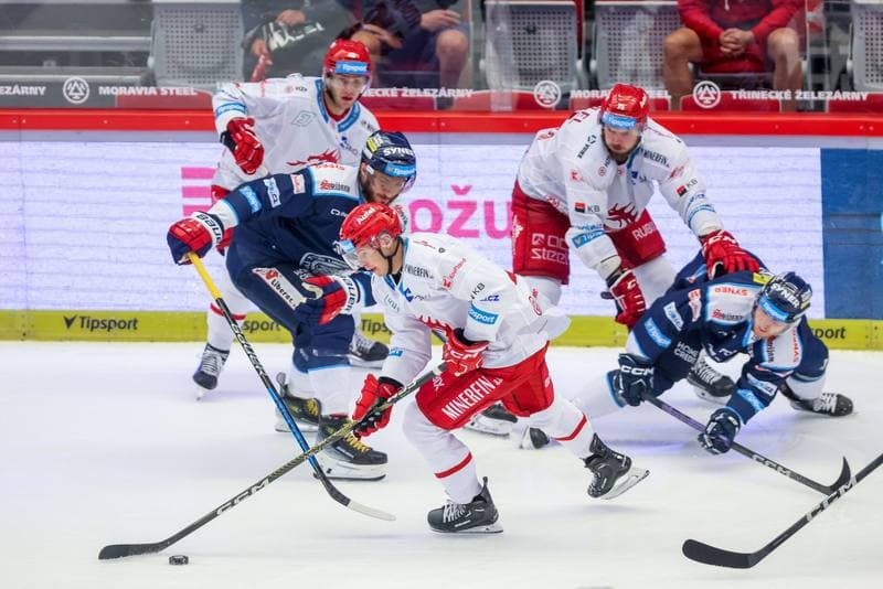 Ice Hockey. Tipsport Extraliga. Ocelari Trinec - Bily Tygri Liberec. 21.09.2023