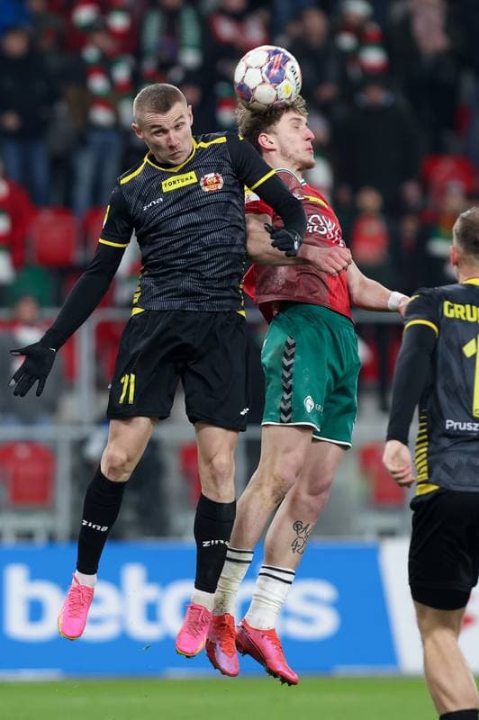Football. Fortuna I Liga. Zaglebie Sosnowiec - Znicz Pruszkow. 18.02.2024