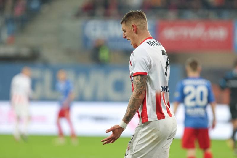 Football. PKO BP Ekstraklasa. Piast Gliwice - Cracovia Krakow. 23.02.2024