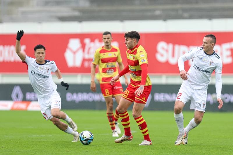 Football. PKO BP Ekstraklasa. Gornik Zabrze - Jagiellonia Bialystok. 02.03.2024