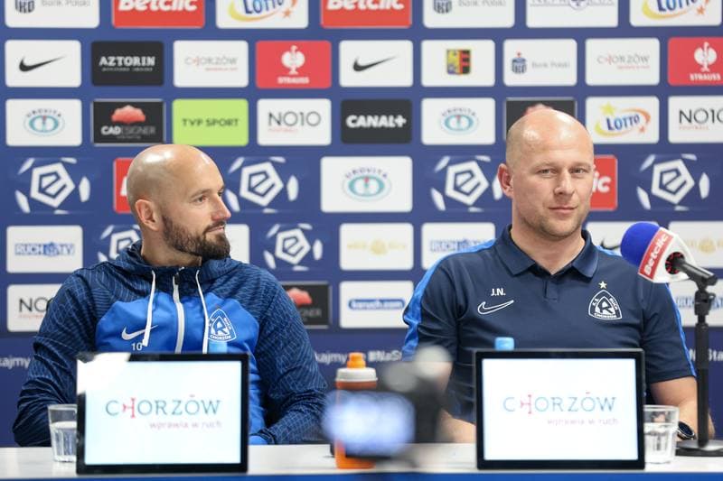 Football. Ruch Chorzow. Press Conference. 14.03.2024