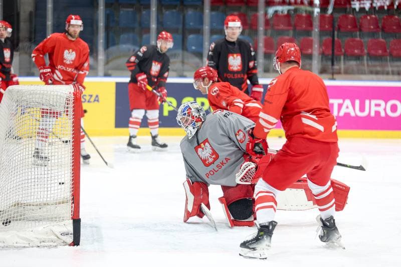 Ice Hockey. Poland national team. Training. 24.04.2024