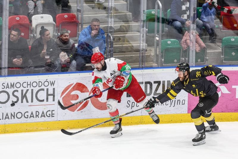 Ice Hockey. Tauron Hokej Liga. EC Bedzin Zaglebie Sosnowiec - GKS Katowice. 01.12.2024