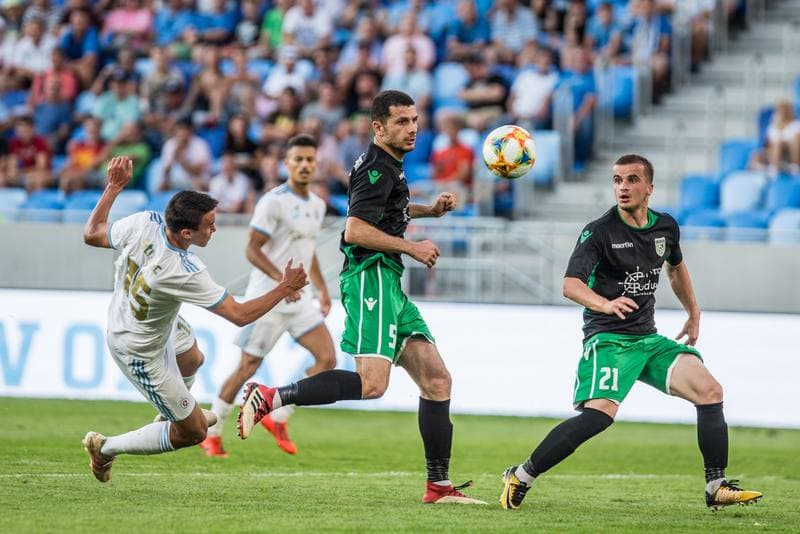 Football. Europa League. Slovan Bratislava - KF Feronikeli. 24.07.2019