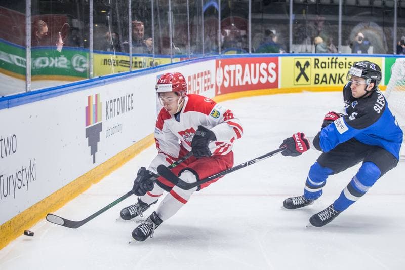 Ice Hockey. World Championship Division 1 Group B. Poland - Estonia. 26.04.2022