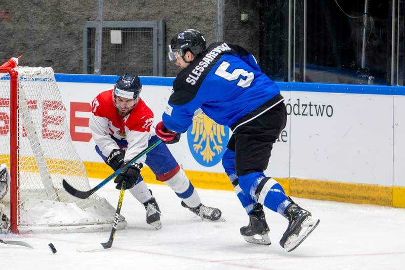 Ice Hockey. World Championship Division 1 Group B. Estonia - Serbia. 30.04.2022
