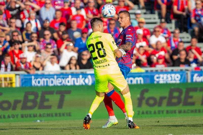 Football. UEFA Conference League. Rakow Czestochowa - Slavia Prague. 18.08.2022
