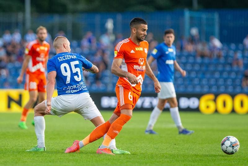 Football. Fortuna I Liga. Ruch Chorzow - Bruk-Bet Termalica Nieciecza. 27.08.2022