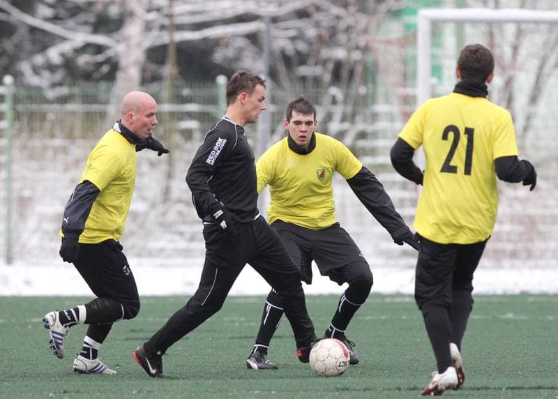 Football. Sparing. Ruch Radzionkow - Polonia Laziska Gorne. 14.01.2012
