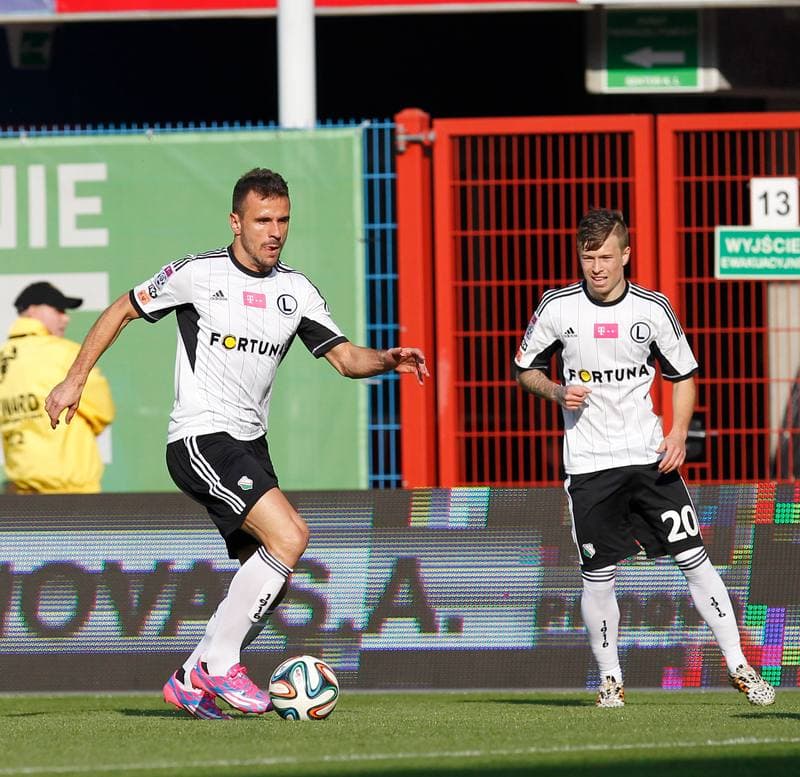 Football. T-Mobile Ekstraklasa. Piast Gliwice - Legia Warsaw. 05.10.2014