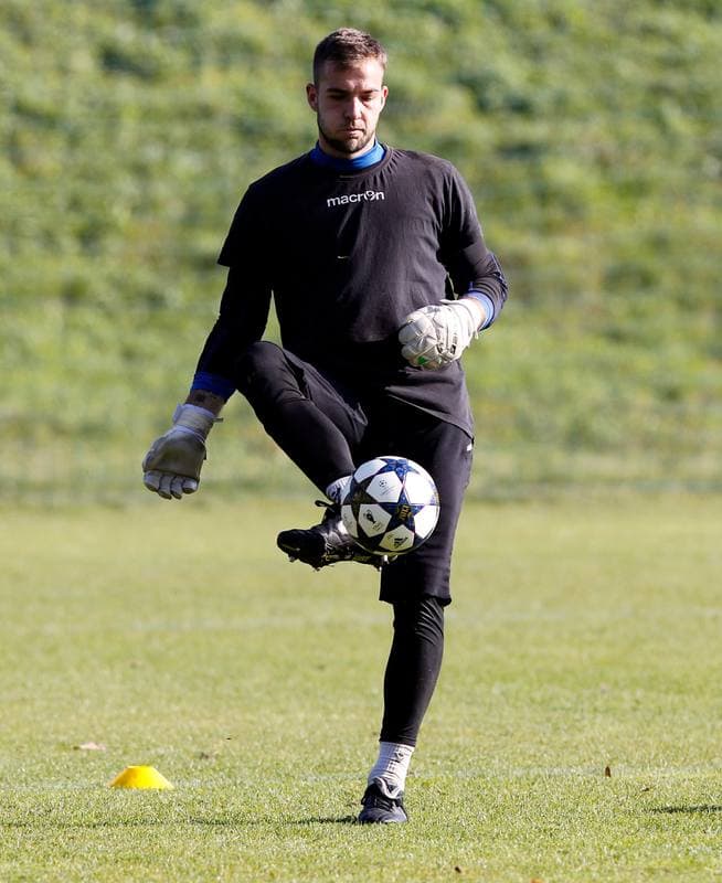 Football. GKS Katowice. Training. 12.01.2015