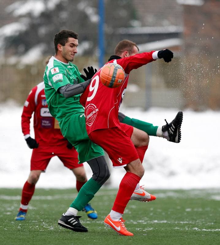 Football. Friendly Match. GKS Katowice - Rakow Czestochowa. 28.01.2015