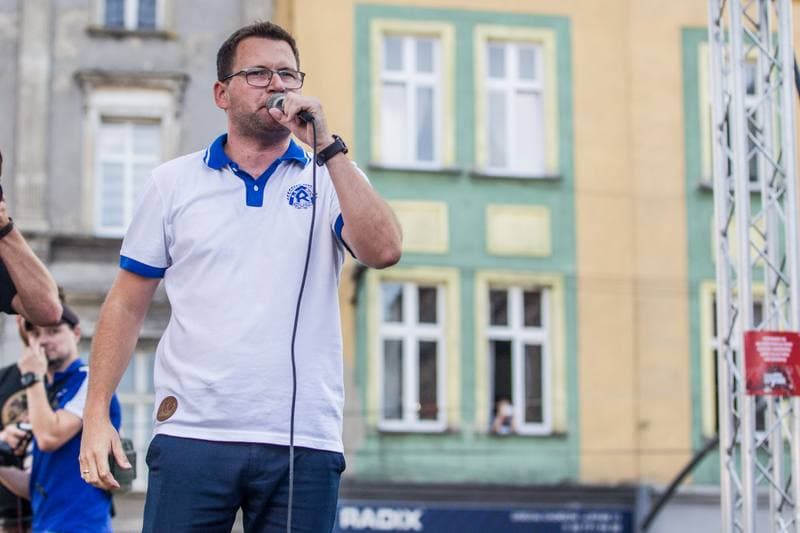 Football. Ruch Chorzow. Protest. 05.09.2019