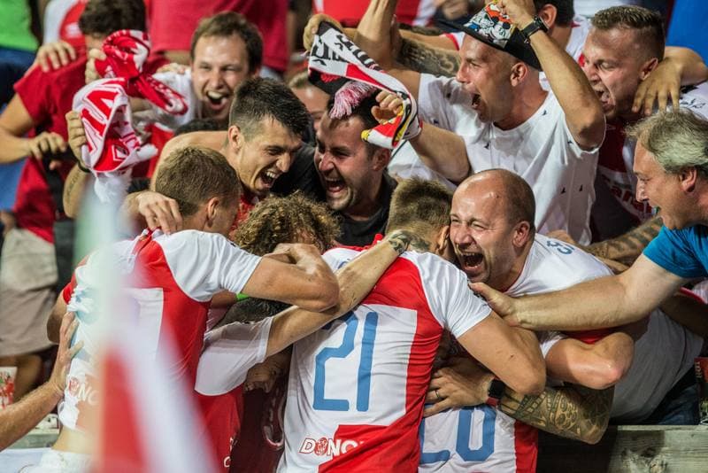 Football. UEFA Champions League. Slavia Prague - CFR Cluj. 28.08.2019