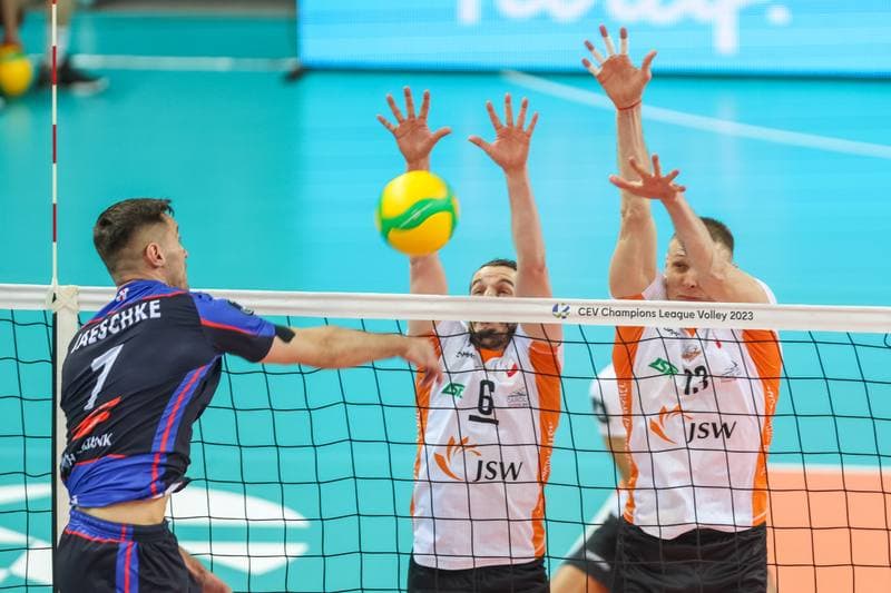 Volleyball. CEV Champions League. Jastrzebski Wegiel - Halbank Ankara. 04.05.2023