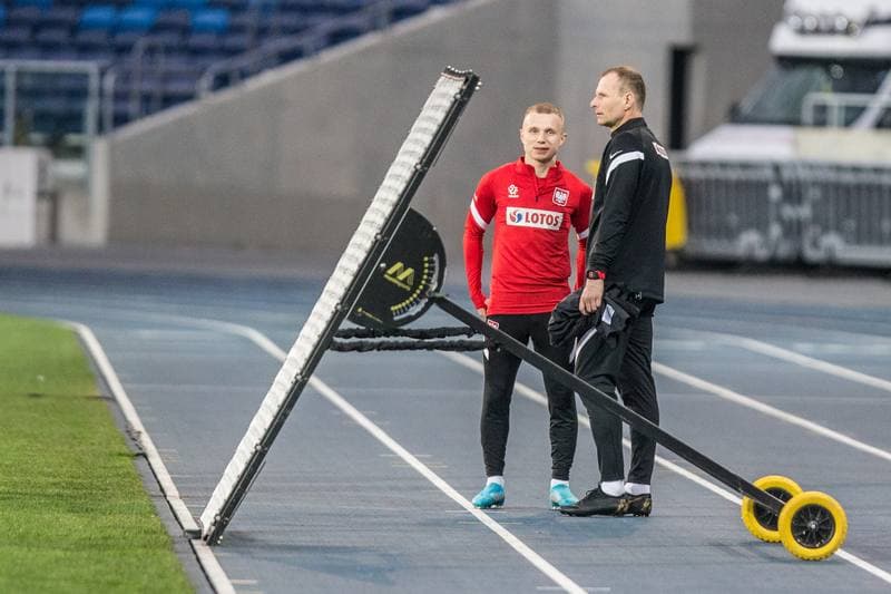 Football. Poland national team. Training. 21.03.2022