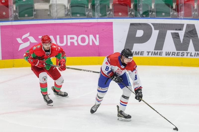 Ice Hockey. Tauron Hokej Liga. Zaglebie Sosnowiec - Marma Ciarko STS Sanok. 17.09.2023