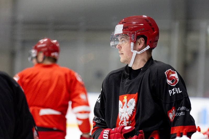Ice Hockey. Poland national team. Training. 24.04.2024