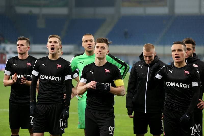 Football. Lotto Ekstraklasa. Piast Gliwice - Cracovia Krakow. 18.11.2017