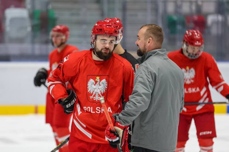 Ice Hockey. Poland national team. Training. 06.11.2023