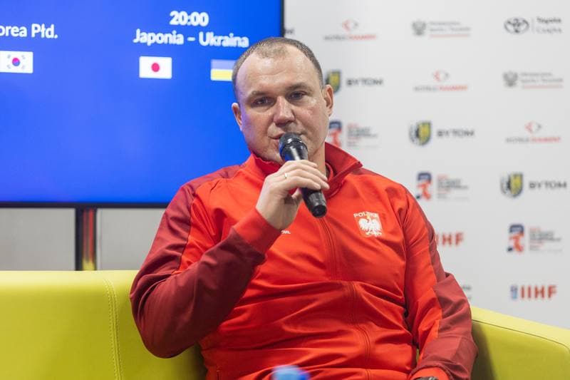 Ice Hockey. Poland national team. Press Conference. 01.12.2022