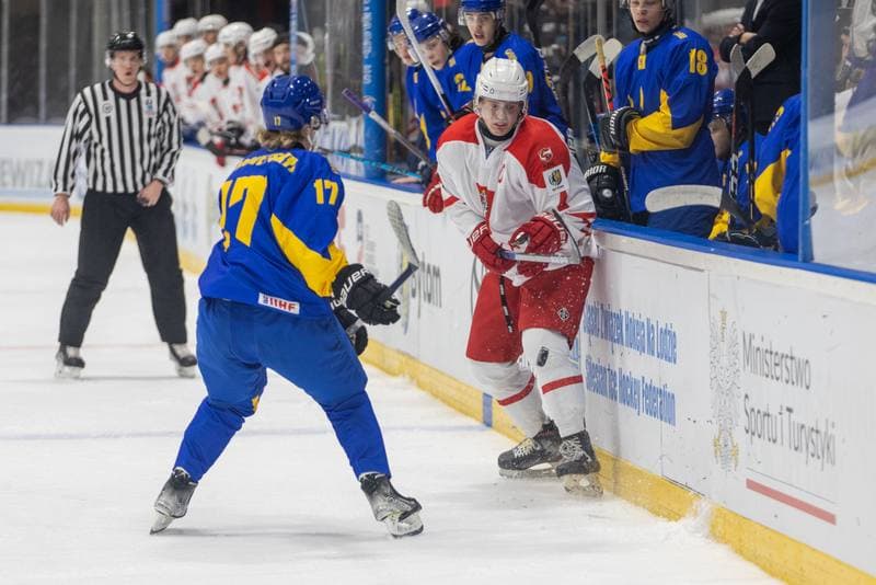Ice Hockey. U20 World Championship Division 1B. Ukraine - Poland. 12.12.2022