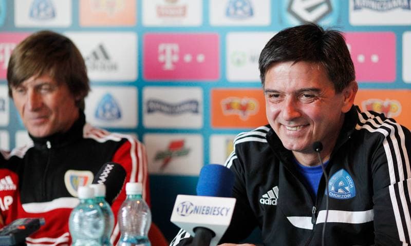 Football. Ruch Chorzow. Press Conference. 12.02.2015