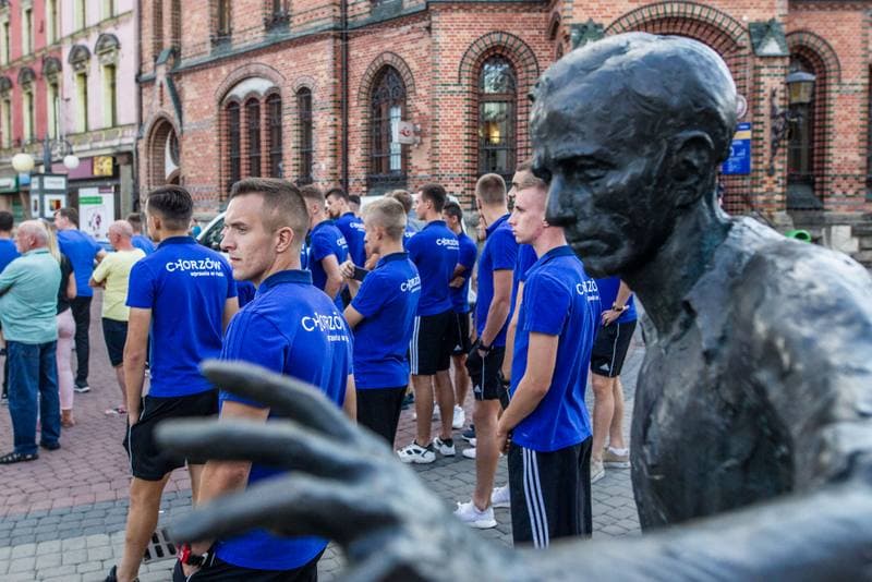 Football. Ruch Chorzow. Protest. 05.09.2019