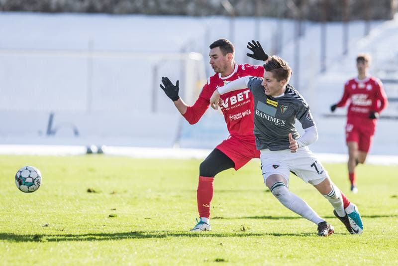 Football. Sparing. Zaglebie Sosnowiec - Wisla Krakow. 20.01.2021