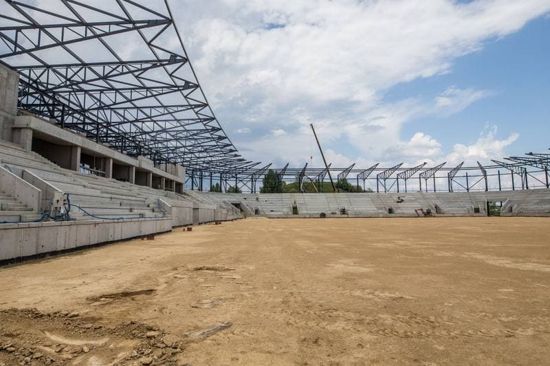 Football. Zaglebiowski Park Sportowy. Construction. 09.06.2021