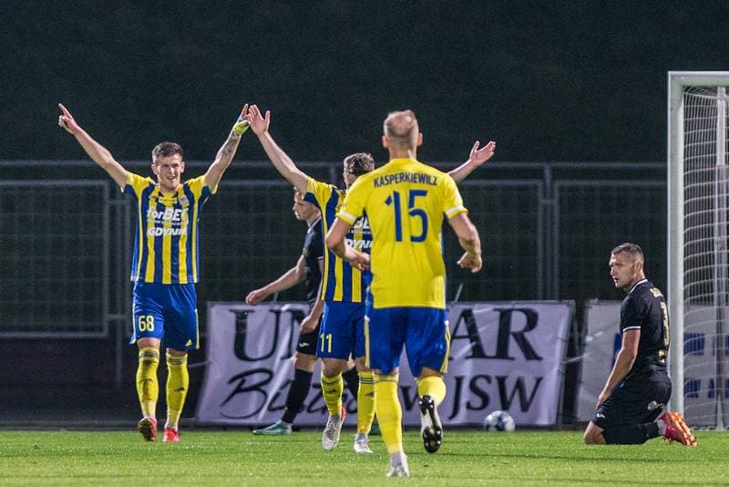 Football. Fortuna I Liga. GKS 1962 Jastrzebie - Arka Gdynia. 04.10.2021