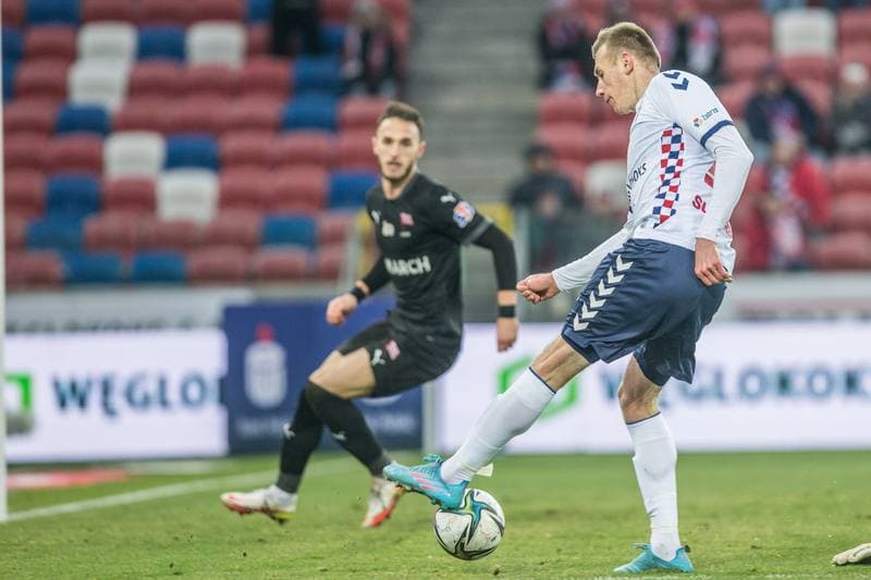 Football. PKO BP Ekstraklasa. Gornik Zabrze - Cracovia Krakow. 06.03.2022