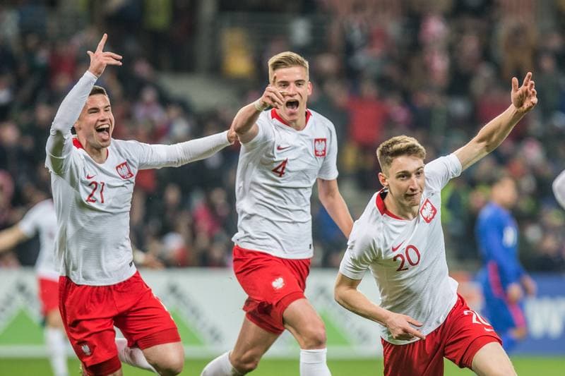 Football. UEFA Elite League. Poland - England. 25.03.2022