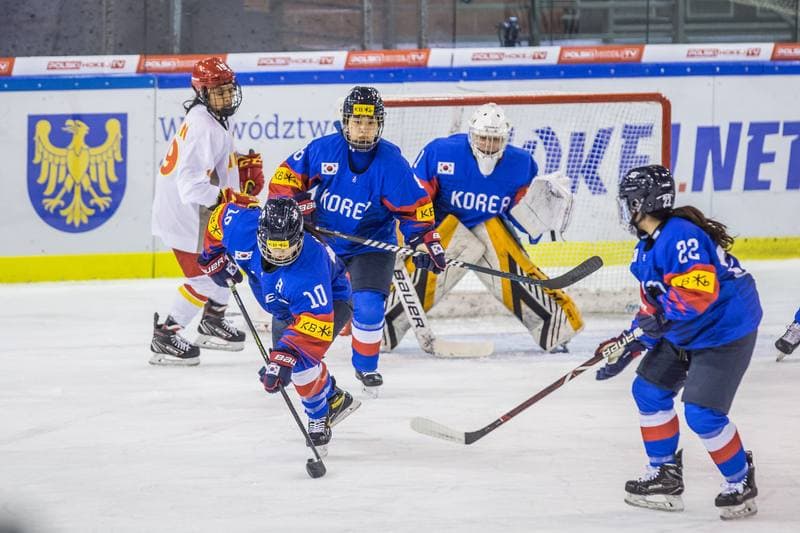 Ice Hockey. Women's World Championship Division 1B. China - Korea. 08.04.2022