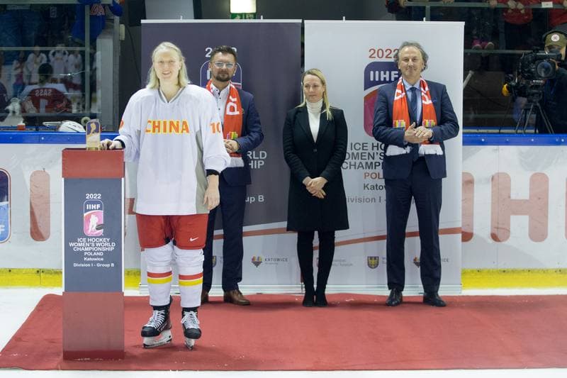 Ice Hockey. Women's World Championship Division 1B. Poland - China. 14.04.2022
