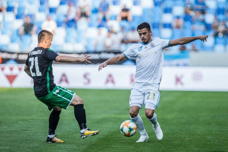 Football. Europa League. Slovan Bratislava - KF Feronikeli. 24.07.2019
