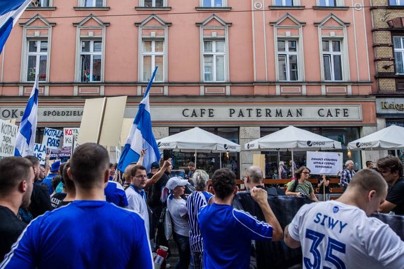 Football. Ruch Chorzow. Protest. 05.09.2019