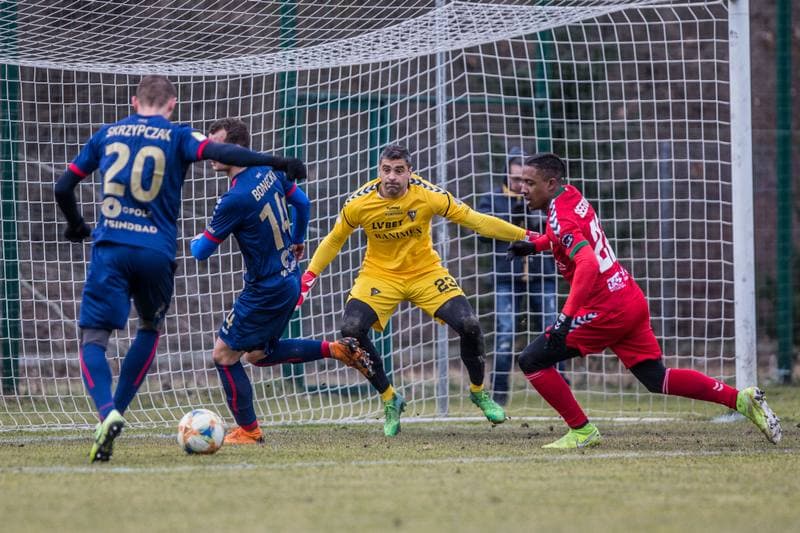 Football. Sparing. Zaglebie Sosnowiec - Odra Opole. 22.02.2020