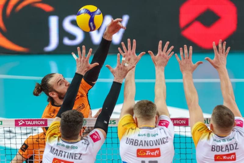 Volleyball. PlusLiga. Jastrzebski Wegiel - Trefl Gdansk. 09.04.2023