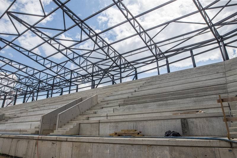 Football. Zaglebiowski Park Sportowy. Construction. 09.06.2021