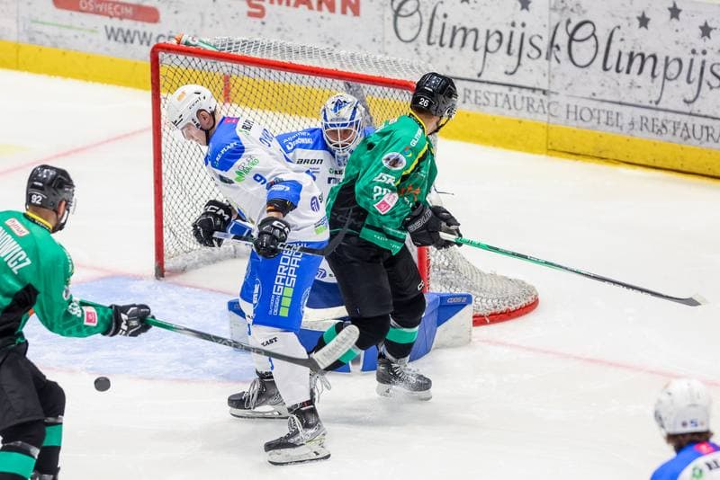 Ice Hockey. Tauron Hokej Liga. Re-Plast Unia Oswiecim - JKH GKS Jastrzebie. 29.10.2023