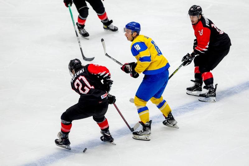 Ice Hockey. World Championship Division 1 Group B. Japan - Ukraine. 30.04.2022