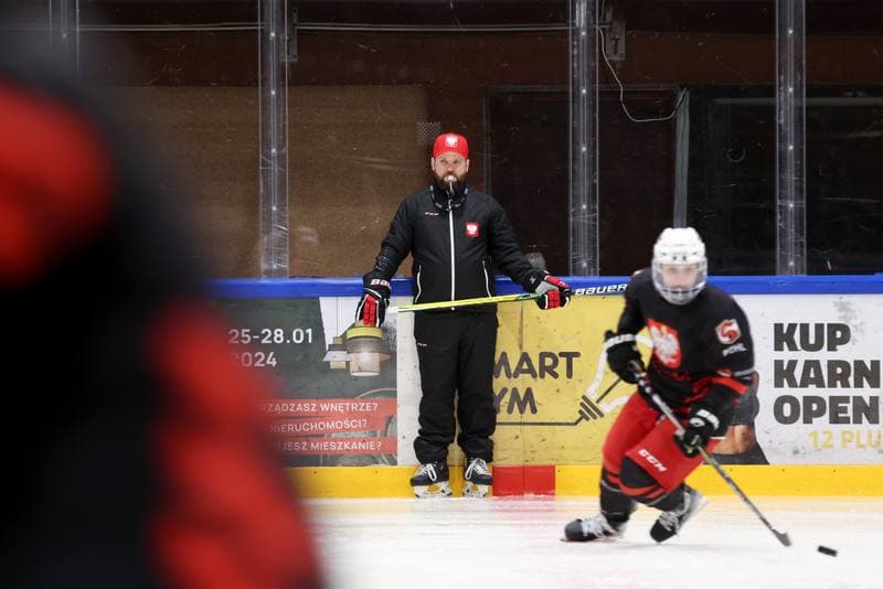 Ice Hockey. Poland national team. Training. 05.02.2024