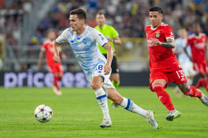 Football. UEFA Champions League. Dynamo Kyiv - Benfica. 17.08.2022