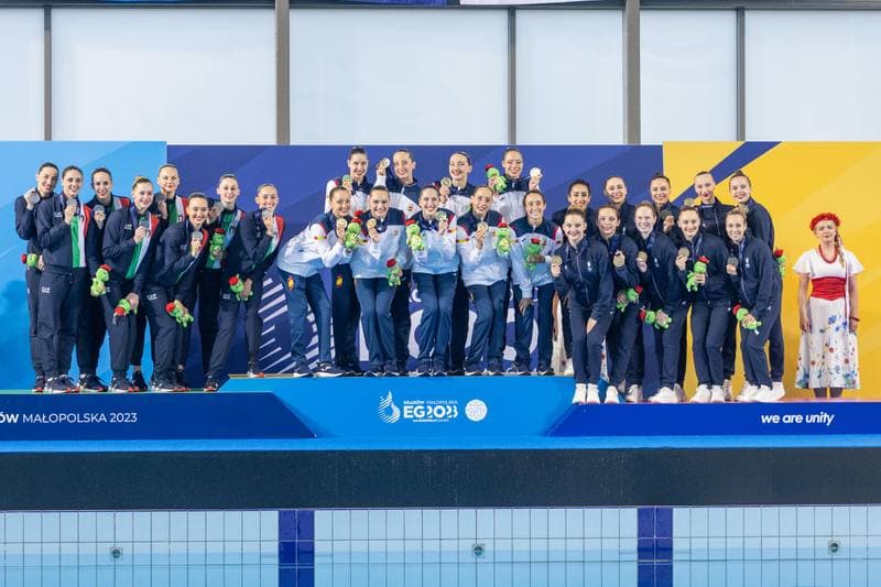 Artistic Swimming. European Games. Team Free Routine Combination. 23.06.2023