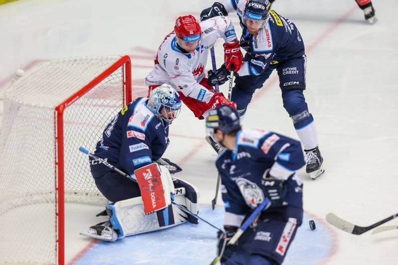 Ice Hockey. Tipsport Extraliga. Ocelari Trinec - Bily Tygri Liberec. 21.09.2023