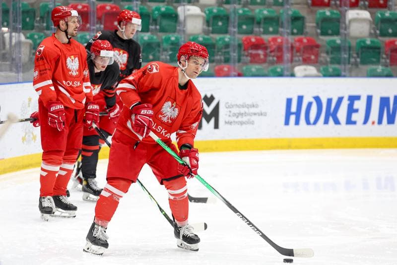 Ice Hockey. Poland national team. Training. 30.04.2024